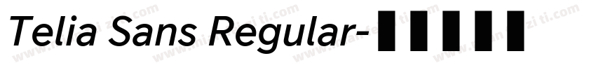 Telia Sans Regular字体转换